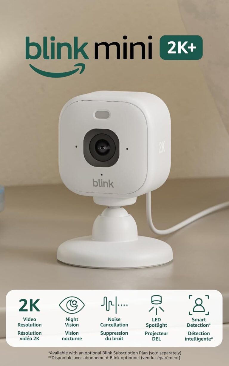 Blink Mini 2K Plus indoor security camera Canada